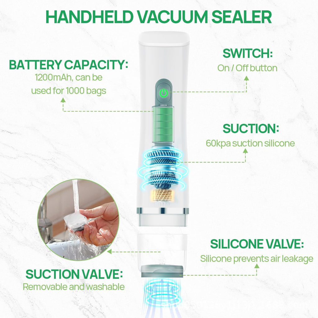 Portable Rechargeable Handheld Vacuum Sealer