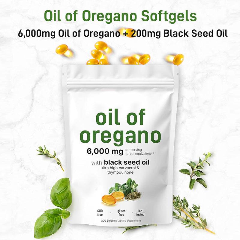 Oregano Oil Softgel Dietary Supplement