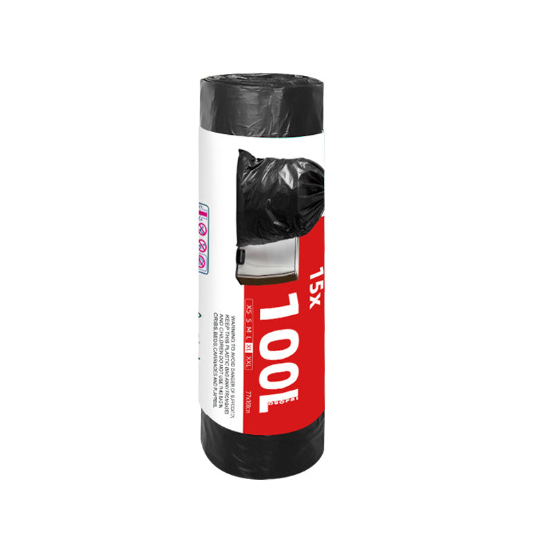 Black thickened large garbage bag