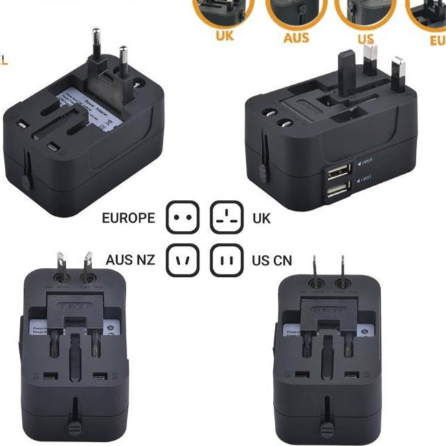 Dual USB Universal Socket Converter