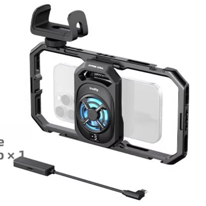 Professional Smartphone Video Cage Kit with Cooling and Handles