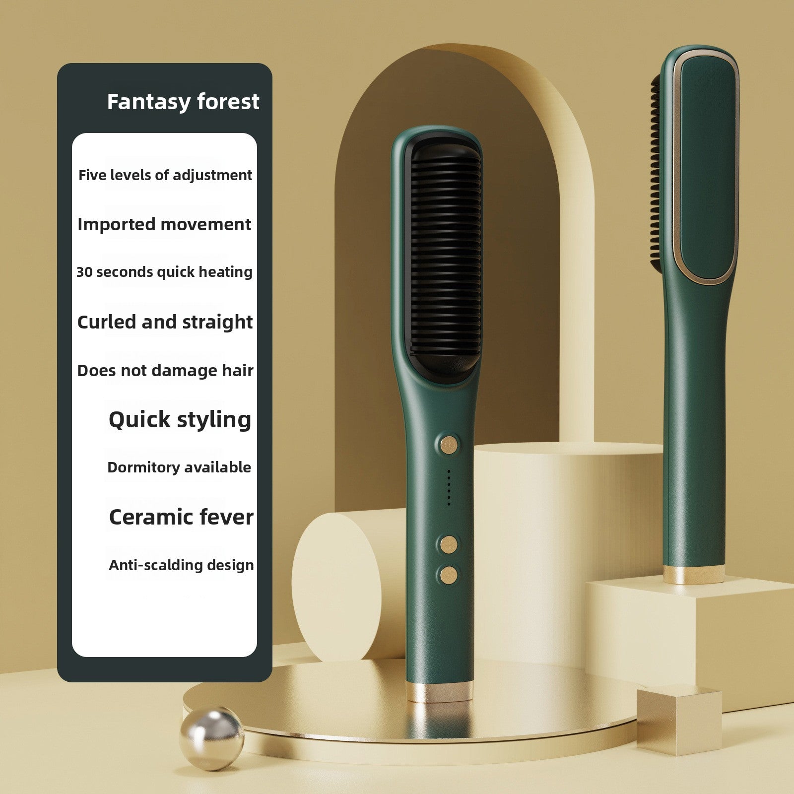 Ionic Hair Straightener Comb