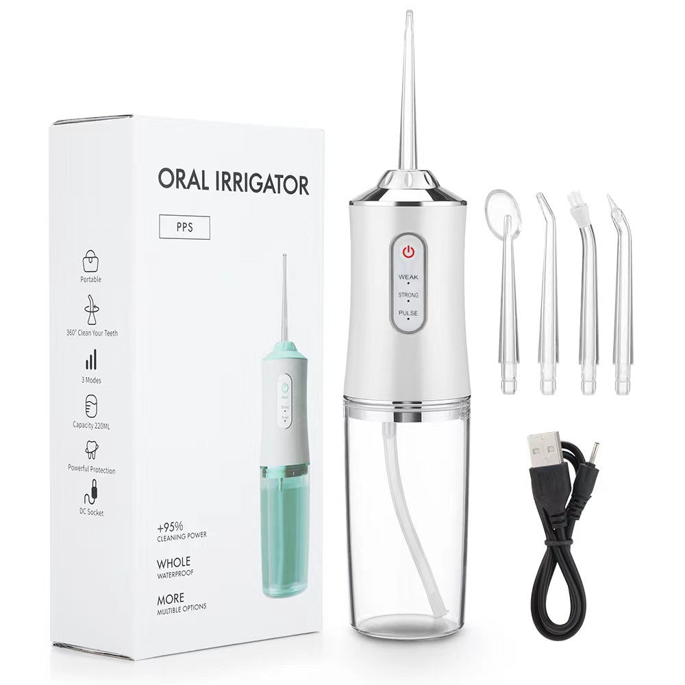Portable Dental Cleaner Wholesale Electric Tooth Rinser to Remove Oral Odor Waterproof Teeth Beauty Device Orthodontic