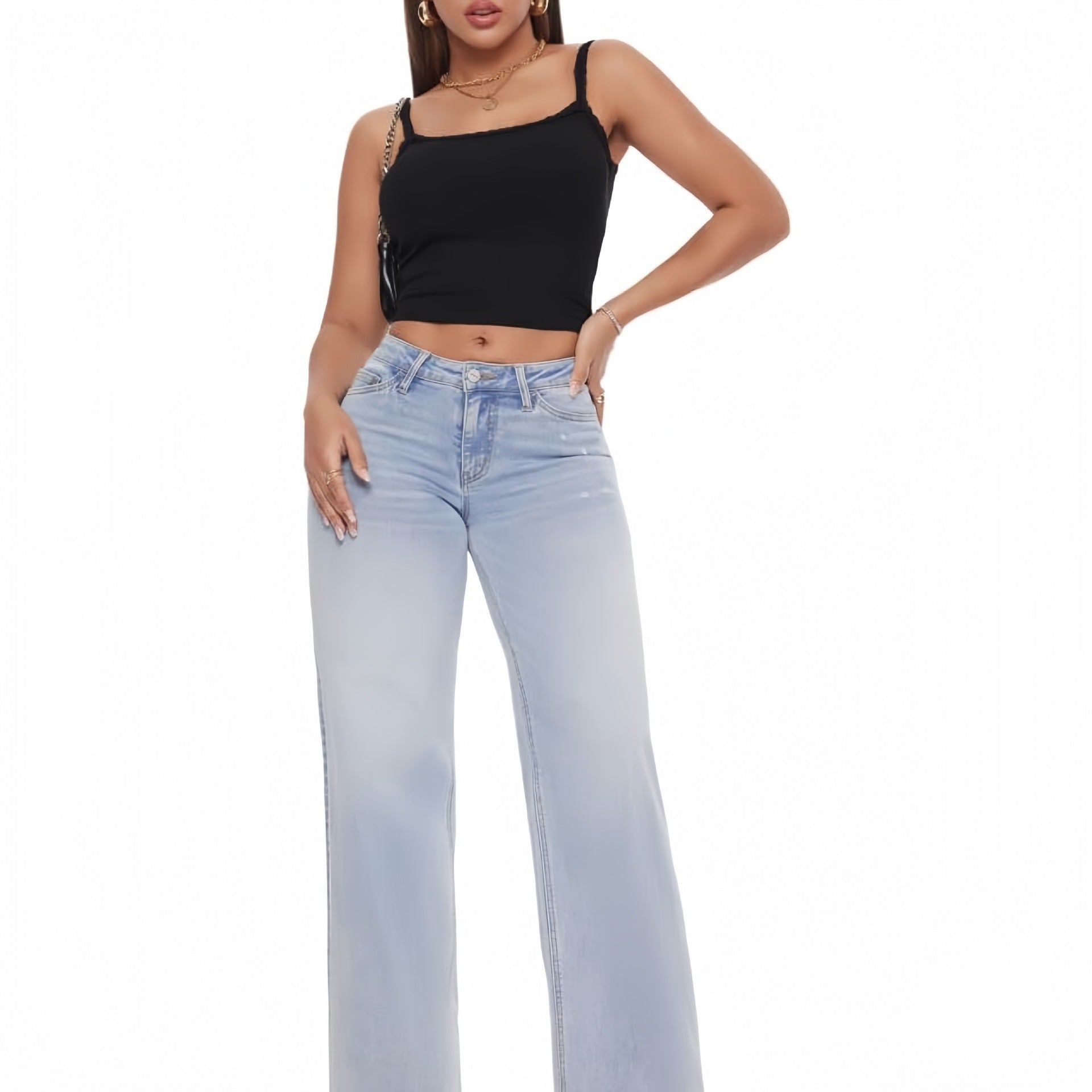 Womens Denim Trousers