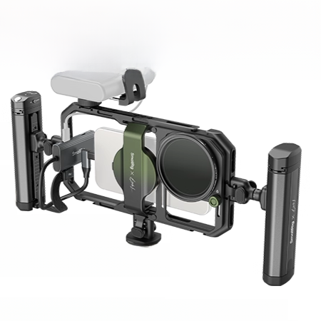 Professional Smartphone Video Cage Kit with Cooling and Handles
