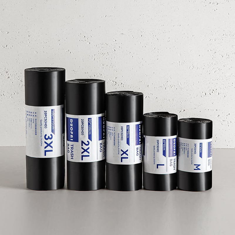Black thickened large garbage bag