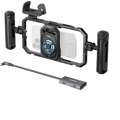 Professional Smartphone Video Cage Kit with Cooling and Handles